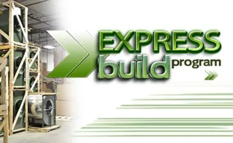 Build Express Program. OEM blowers crated and ready to be express shipped.