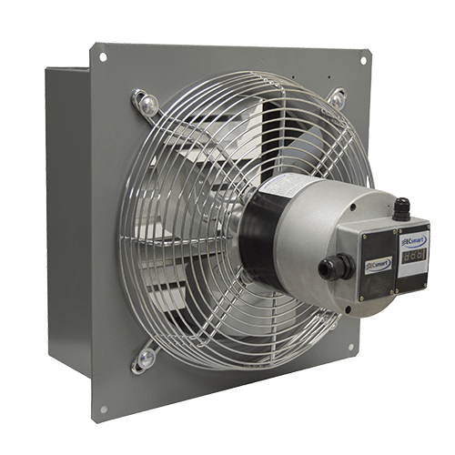 SD-EC Series shutter wall exhaust fan with EC motor.