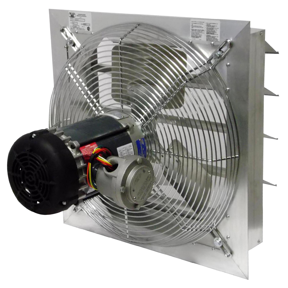 Wall mounted clearance blower fan