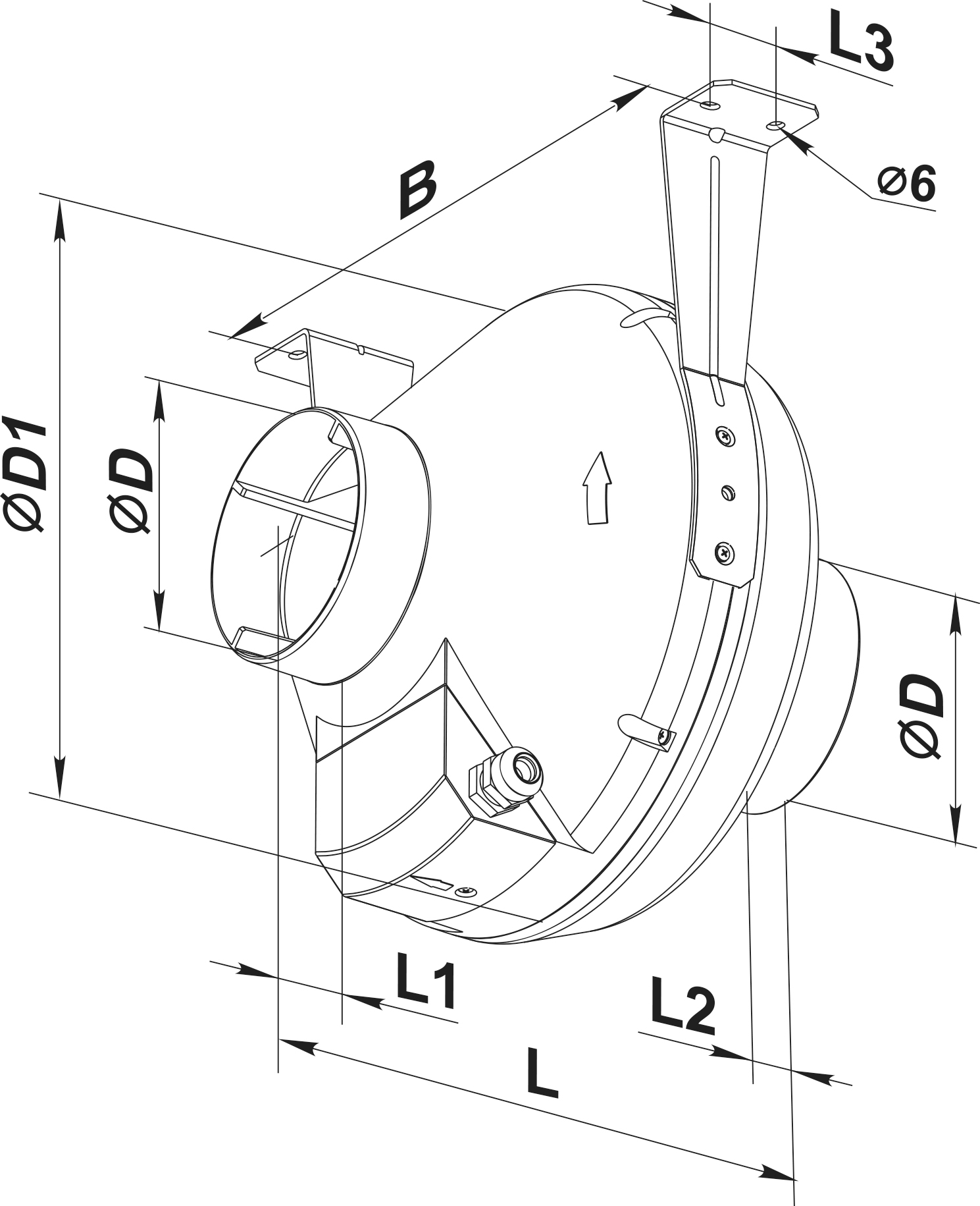 12-3/8-Inch VENTS-US VK-AntiRADON 315 In-Line Centrifugal Plastic Radon Fan 12-3/8-Inch VENTS-US VK-AntiRADON 315 In-Line Centrifugal Plastic Radon Fan
